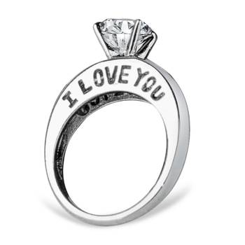 Vighnaharta Rhodium Plated alloy Ring with Scented Rose Ring Box for Women and Girls. 2