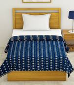 Cotton Jaipuri Single Bed Dohar Lightweight Reversible Dohar for Single Bed Blanket/Duvet/Quilt/AC Dohar ZigZag Print