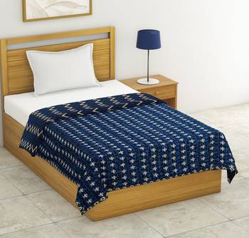 Cotton Jaipuri Single Bed Dohar Lightweight Reversible Dohar for Single Bed Blanket/Duvet/Quilt/AC Dohar ZigZag Print 4
