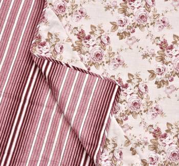Jaipuri Single Bed Dohar Lightweight Reversible Dohar for Single Bed Blanket/Duvet/Quilt/AC Dohar Flowers Print 5