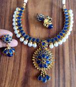 Blue agate necklaces