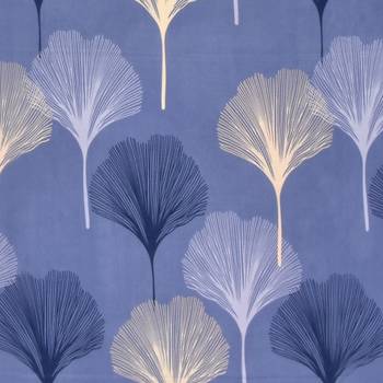 Fitted Single Elastic Bedsheet Pure Glace Cotton Leaf Print With 1 Pillow Cover (Color : Blue,  Size : 36 X 78 Inch) 4