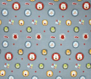 Supersoft Fitted Elastic Double Bed Kids Bedsheet Loin Face Print With 2 Pillow Cover (Color-Grey : Size-72" X 78") 5