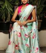 New Super Trending Designer Saree Collection Digital Print Rajwadi silk
