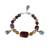 PearlzGallery Mookaite Gemstone 7.5 Inches Charms Bracelet for Girls & Women