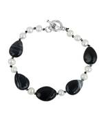 PearlzGallery Freshwater Pearl And Agate 7 Inches Bracelet For Girls & Women