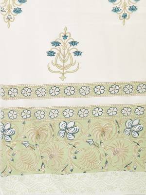 greeb Cotton Printed stitched   Kurta    Pant with dupatta 9