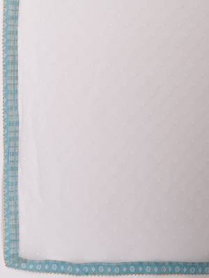 blue Cotton Printed stitched   Kurta    Pant with dupatta 8