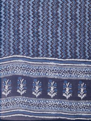 blue Cotton Printed stitched   Kurta    Pant with dupatta 9
