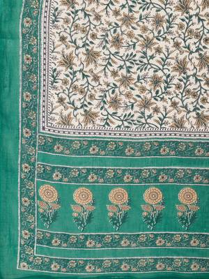 blue Cotton Printed stitched   Kurta    Pant with dupatta 8