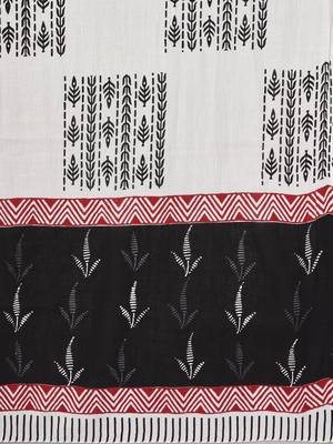 Black Cotton Printed stitched   Kurta    Pant with dupatta 8