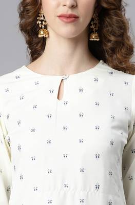 Off white printed silk maxi dresses 5