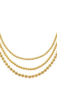 Gold necklaces