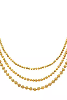 Gold necklaces