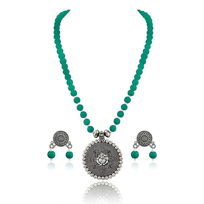 Green necklace-sets
