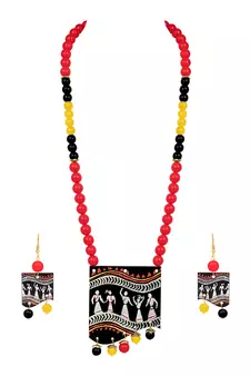 Red necklace-sets
