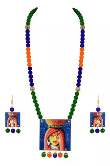 Green necklace-sets