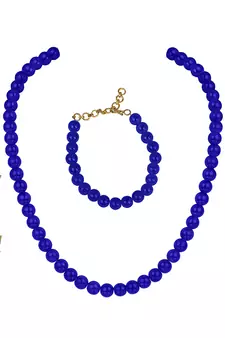 Blue necklace-sets