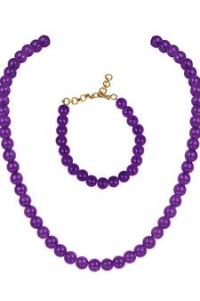 Purple necklace-sets