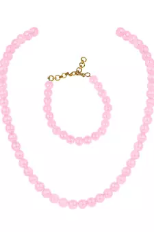 Pink necklace-sets