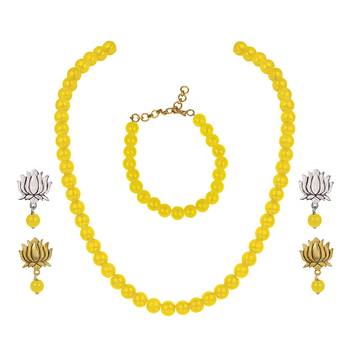 Yellow necklace-sets 1