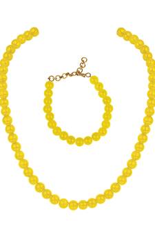Yellow necklace-sets