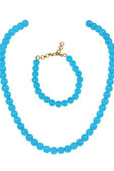 Blue necklace-sets