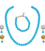 Blue necklace-sets
