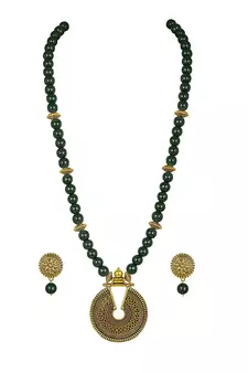 Green necklace-sets