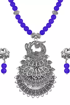Blue necklace-sets