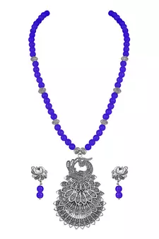 Blue necklace-sets