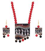Red necklace-sets