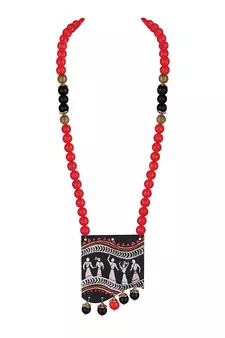 Red necklace-sets