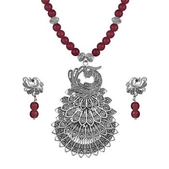 Maroon necklace-sets 1