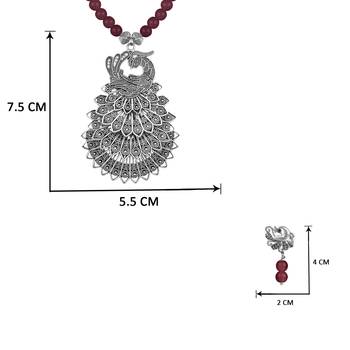Maroon necklace-sets 4
