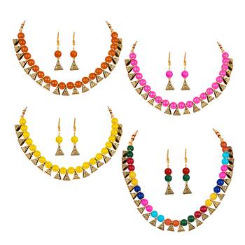 Pink necklace-sets 1