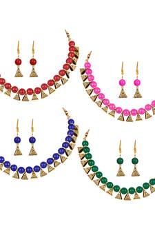 Green necklace-sets