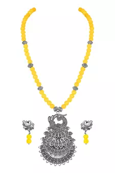 Yellow necklace-sets