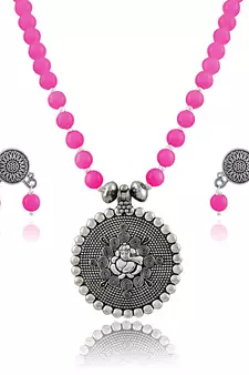 Pink necklace-sets