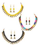 Black necklace-sets