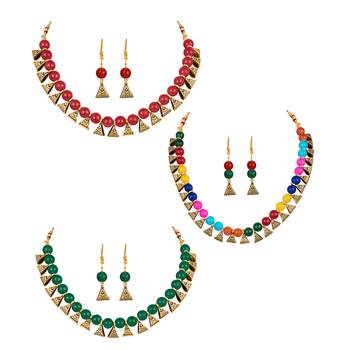 Red necklace-sets 1