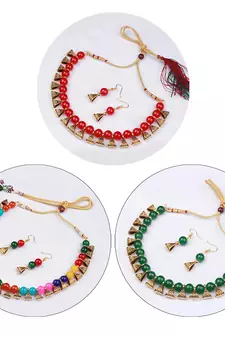 Red necklace-sets