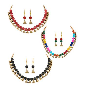Red necklace-sets 1