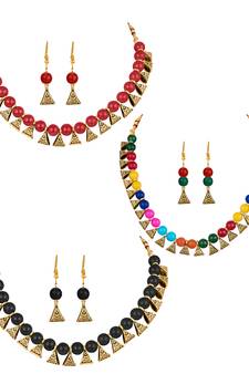 Red necklace-sets
