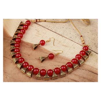 Red necklace-sets 3