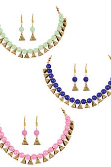 Green necklace-sets