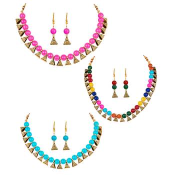 Pink necklace-sets 1