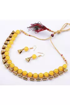 Blue necklace-sets