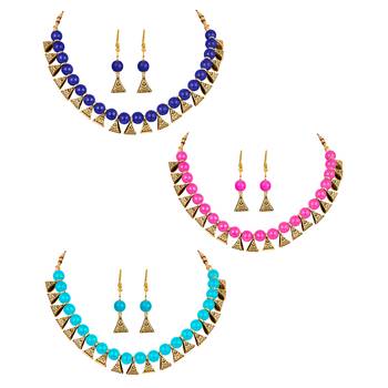 Blue necklace-sets 1