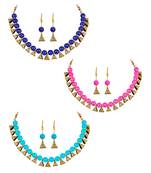 Blue necklace-sets
